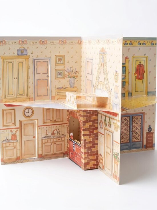Dollhouse Other - Vintage 1991 Victorian Doll House 3D Pop Up Carousel Book Miniature Decor